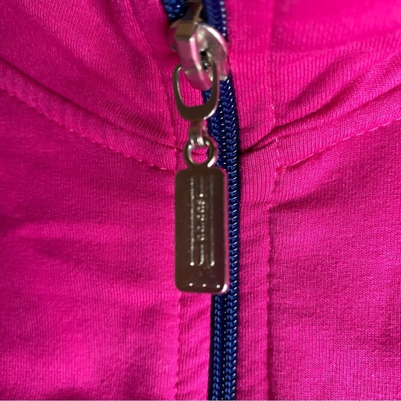 Adidas Track Jacket XL Pink White Full Zip Pockets Activewear Walking Running - Picture 6 of 10